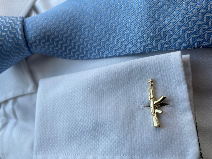 Spinki do mankietów dla myśliwego Głowa Jelenia Jeleń z Porożem + Pudełko