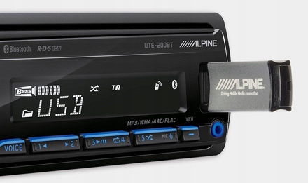 ALPINE UTE-201BT / UTE-200BT/ BT / FLAC / USB / MULTICOLOR / AUX