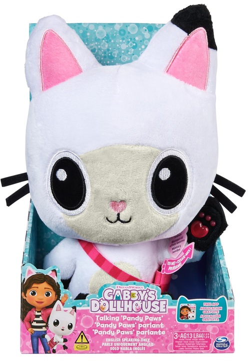 INTERAKTYWNY KOTEK KOT KICIUŚ MÓWIĄCY PANDUŚ Koci Domek Gabi DUŻY 31cm