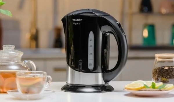 ZELMER CZAJNIK BEZPRZEWODOWY ELEKTRYCZNY STAL NIERDZEWNA DUŻY 1,7L 2200W