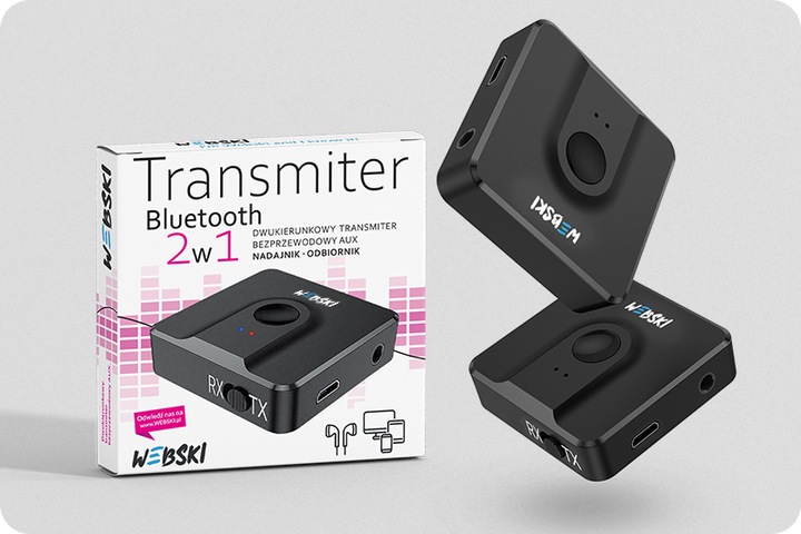 TRANSMITER AUDIO BLUETOOTH NADAJNIK/ODBIORNIK AUX