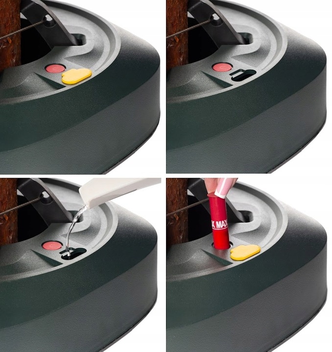 Stojak Choinkowy Do Choinki Samozaciskowy Na Pedał Pojemnik na Wodę