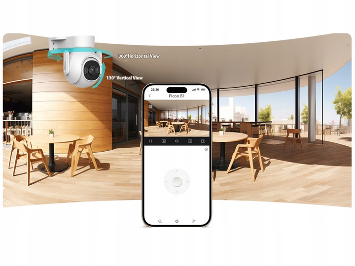 Kamera WiFi Dahua 5Mpx 3K P5B-PV Zewnętrzna Obrotowa DualLight Autotracking