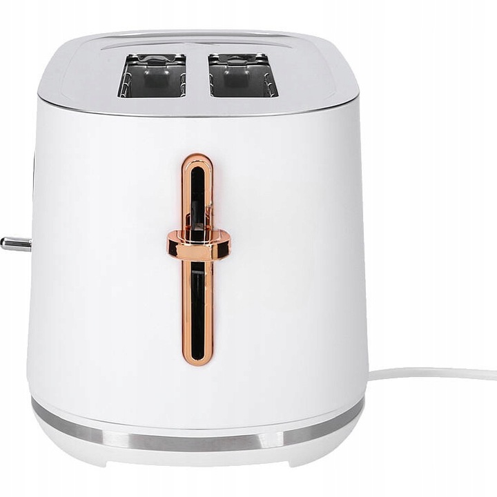 TOSTER OPIEKACZ RETRO 1000W NA 2 TOSTY BIAŁY/ZŁOTE ELEMENTY MUSE MS-130W