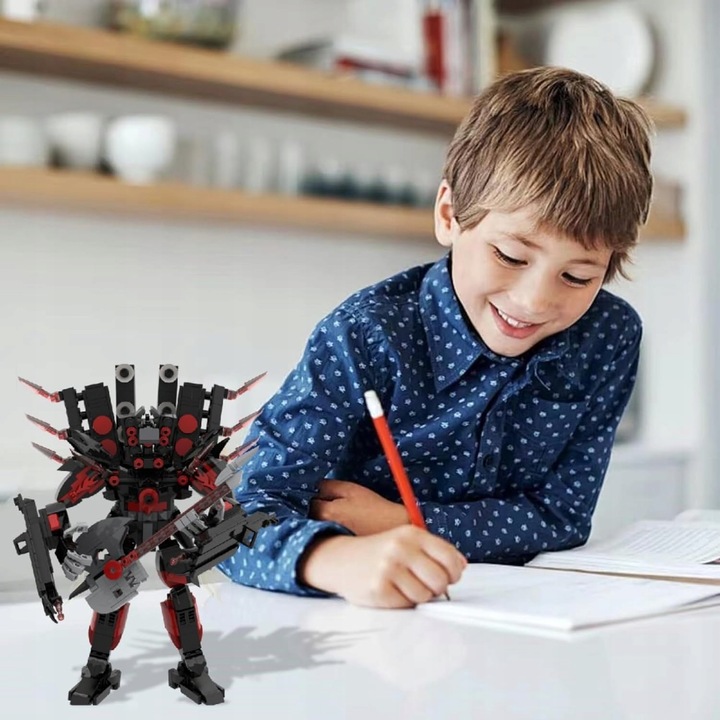 SKIBI TOILET TOY BRICKS SERIES KLOCKI BUDOWLANE, TOILET MAN SPEAKER MAN