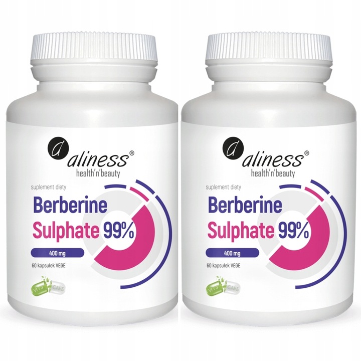 2x Aliness BERBERYNA 99% Ekstrakt NAJMOCNIEJSZY odchudzanie CUKRZYCA apetyt