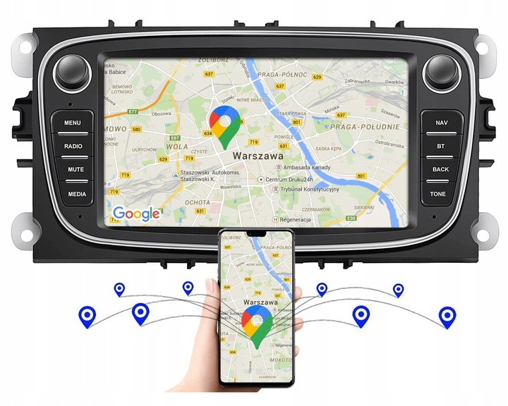 RADIO 7" DO FORD MONDEO FOCUS ANDROID CANBUS