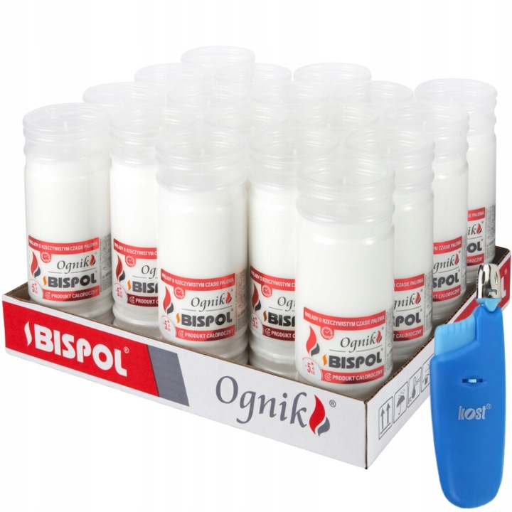 Wkłady do zniczy Bispol WP5N 120h 18szt
