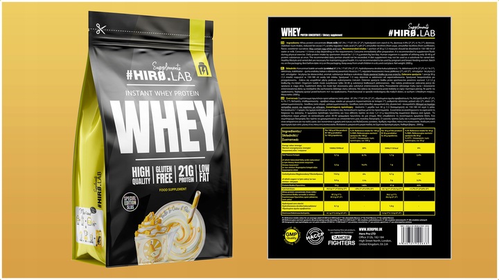Białko koncentrat serwatkowe WPC 2270 g Instant Whey Protein Gruszka Hiro