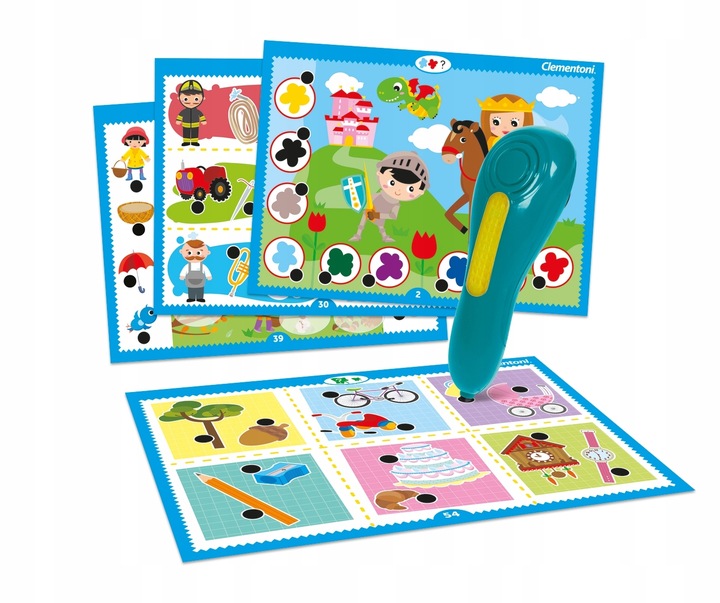 CLEMENTONI MÓWIĄCE PIÓRO 500 PYTAŃ DLA PRZEDSZKOLAKA 3-5 lat