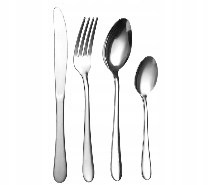 Zestaw Sztućców 24 Elementy Elegancki Design na 6 Osób (E)