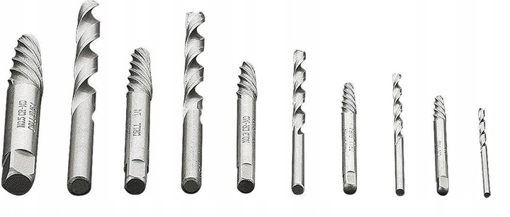 WYKRĘTAKI DO ZERWANYCH ŚRUB Z WIERTŁAMI PILOTUJĄCYMI 10el 09-609 NEO TOOLS