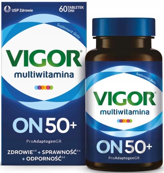 VIGOR ON 50+ multiwitamina suplement diety (60szt)