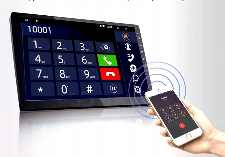 RADIO NAWIGACJA GPS 1 DIN 10CALI ANDROID 10 USB BT WIFI CARPLAY USB 2/64GB