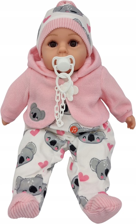 LALKA BOBAS MÓWI I ŚPIEWA POLSKI 45CM+SMOCZEK_67