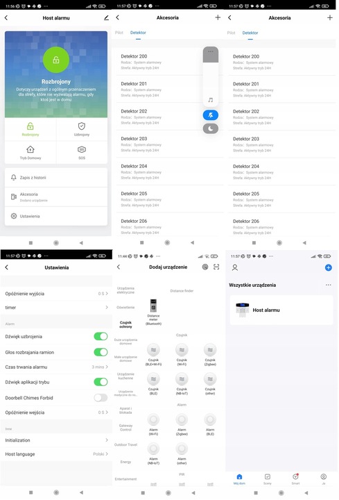 BEZPRZEWODOWY ALARM LCD GSM APP SYRENY POLSKI