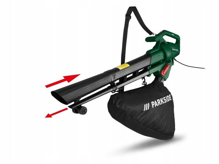 Elektryczna DMUCHAWA I ODKURZACZ DO LIŚCI PARKSIDE PLS 2600 C2 2600 W 3w1