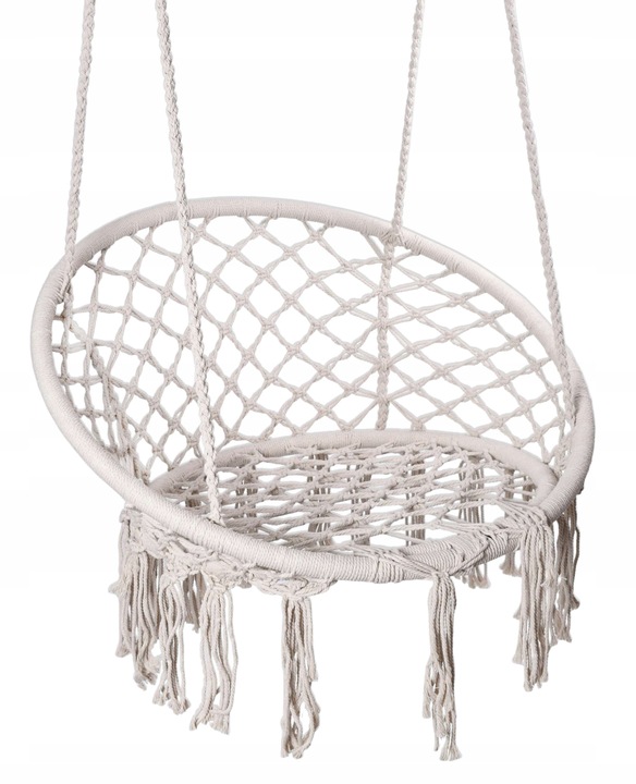 FOTEL WISZĄCY OGRODOWY KRZESŁO HUŚTAWKA DO OGRODU DOMU BUJAK Z PODUSZKAMI