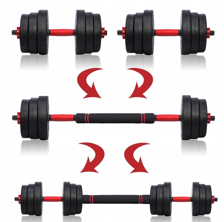 Hantle 20kg 2x10kg + kettlebell