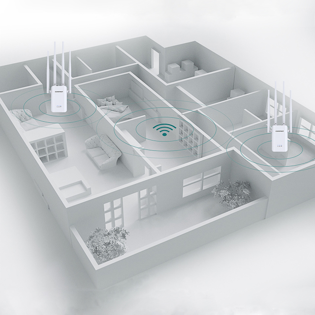 N300 WZMACNIACZ SYGNAŁU SIECI WiFi REPEATER MOCNY