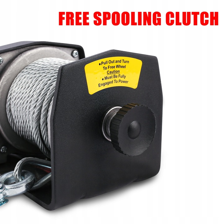 WYCIĄGARKA ELEKTRYCZNA DO QUADA X-BULL 2500 WCIĄGARKA 12V PŁUG 1,1 TON ATV