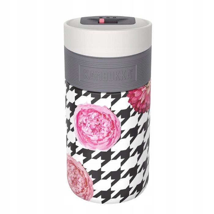 Kubek termiczny na kawę, herbatę Kambukka Etna 300 ml - Floral Patchwork