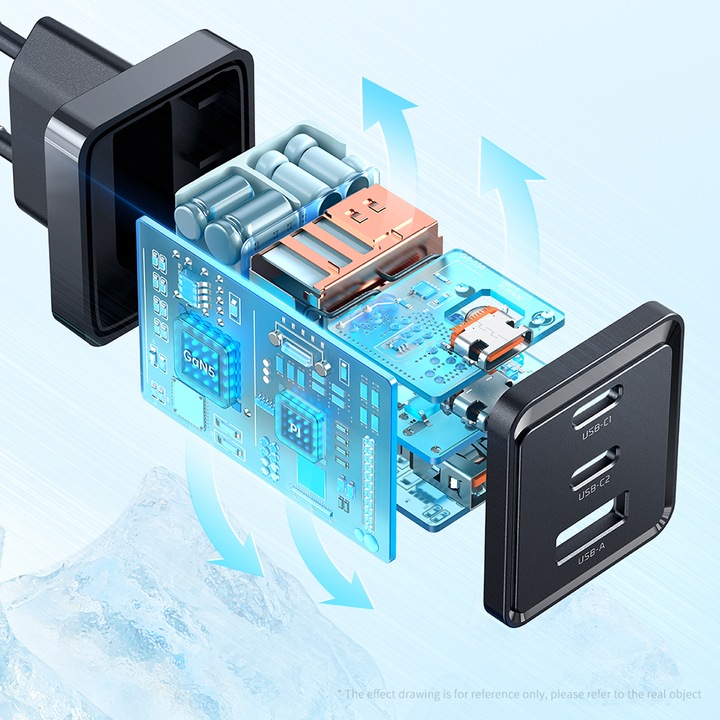 MCDODO GaN 5 PRO SZYBKA ŁADOWARKA USB-C USB-A 65W