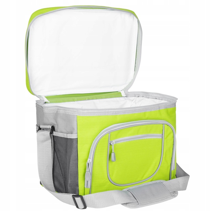 TORBA TERMICZNA NA PLAŻĘ ZAKUPY PIKNIK 30L ZIELONA REG PASEK 37x27x27,5CM