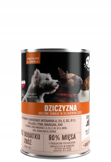 Pet Republic mokra karma dla psa MIX SMAKÓW 30 szt x 400 g