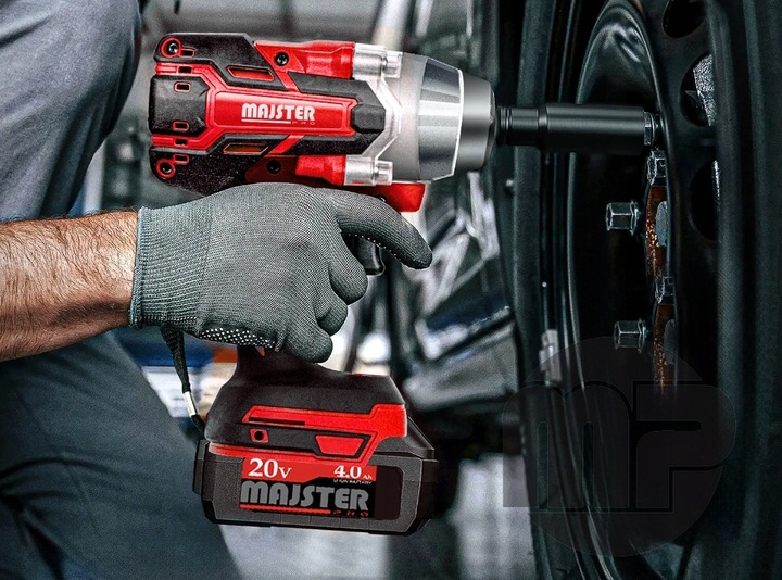 KLUCZ UDAROWY Akumulatorowy BEZSZCZOTKOWY do KÓŁ 20V 1/2' 2xAKU 4AH WALIZKA