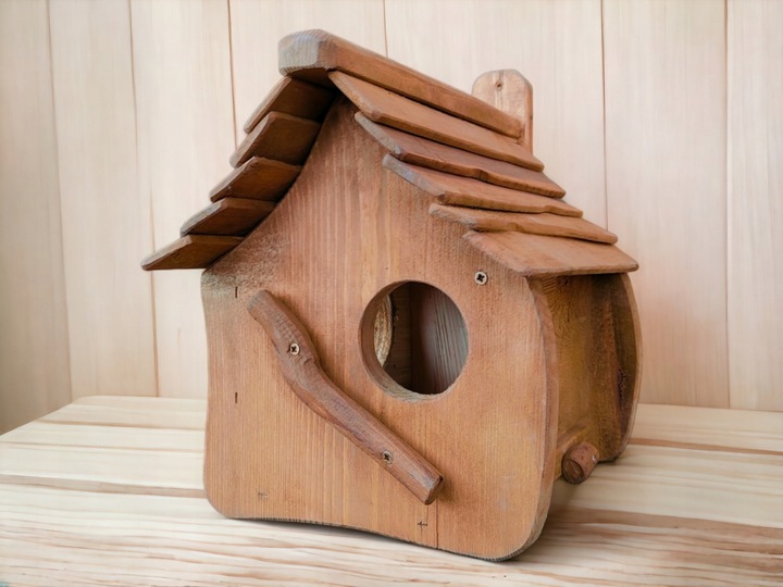 Domek dla WIEWIÓREK - brązowy rustkalny rzemieślniczy, doskonały na prezent