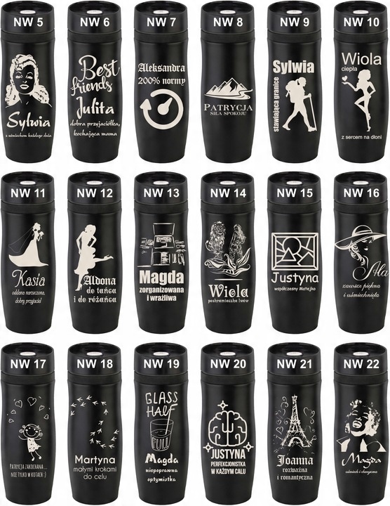 KUBEK TERMICZNY Z GRAWEREM Grawer PREZENT