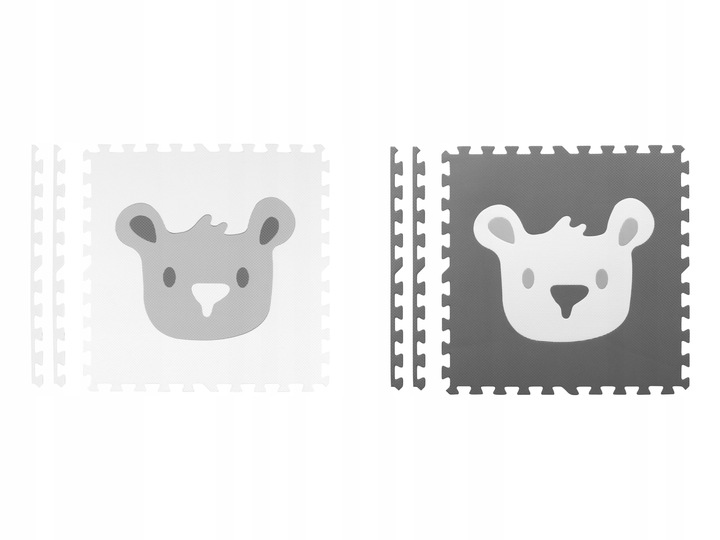 MATA PIANKOWA EVA PUZZLE MIĘKKA DLA DZIECI ZWIERZĄTKA 180x180cm RICOKIDS