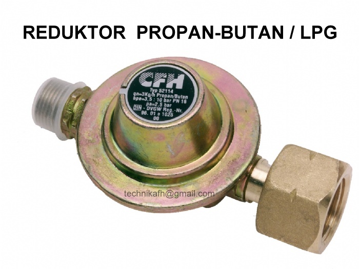 REDUKTOR PROPAN BUTAN PROPANOWY PROPANU solidny niemiecki 2,5bar CFHGERMANY