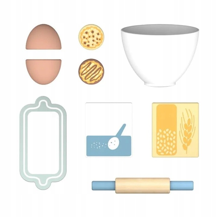 TOOKY TOY Drewniany Mikser Kuchenny z Akcesoriami | TJ290