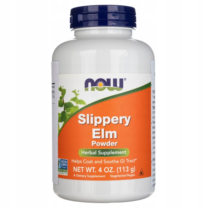 Now Foods Wiąz czerwony (Slippery Elm) w proszku - 113 g