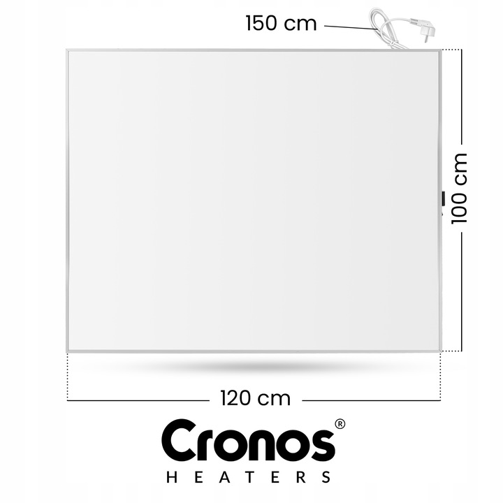 GRZEJNIK ELEKTRYCZNY NA PODCZERWIEŃ PANEL PROMIENNIK WiFi IR 1200W + NÓŻKI
