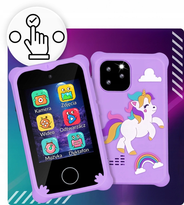 TELEFON DLA DZIECI SMARTFON ZABAWKOWY aparat kamera gry ZABAWKI DLA DZIECI