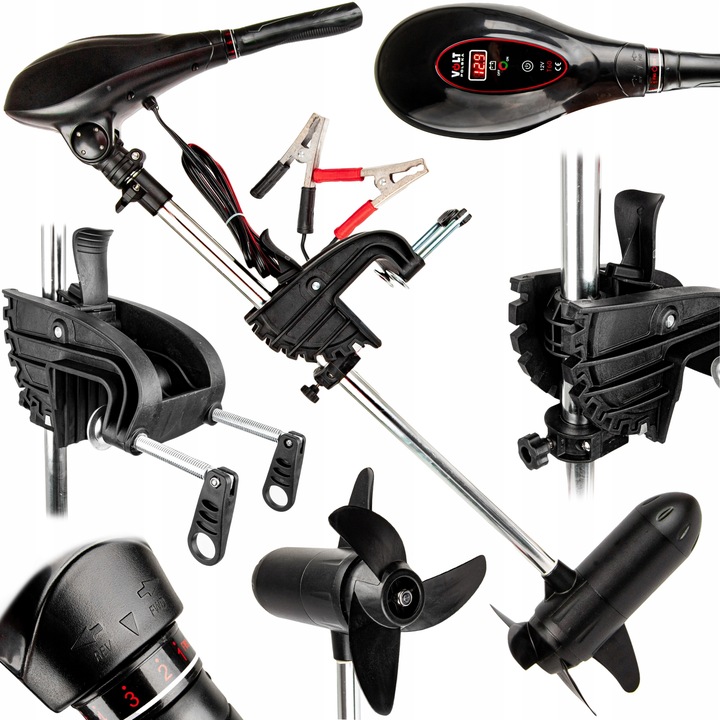 SILNIK ELEKTRYCZNY ZABURTOWY DO PONTONU ŁODZI 65lb