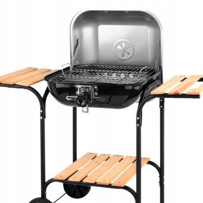 GRILL WĘGLOWY REGULACJA RUSZTU 45X40CM