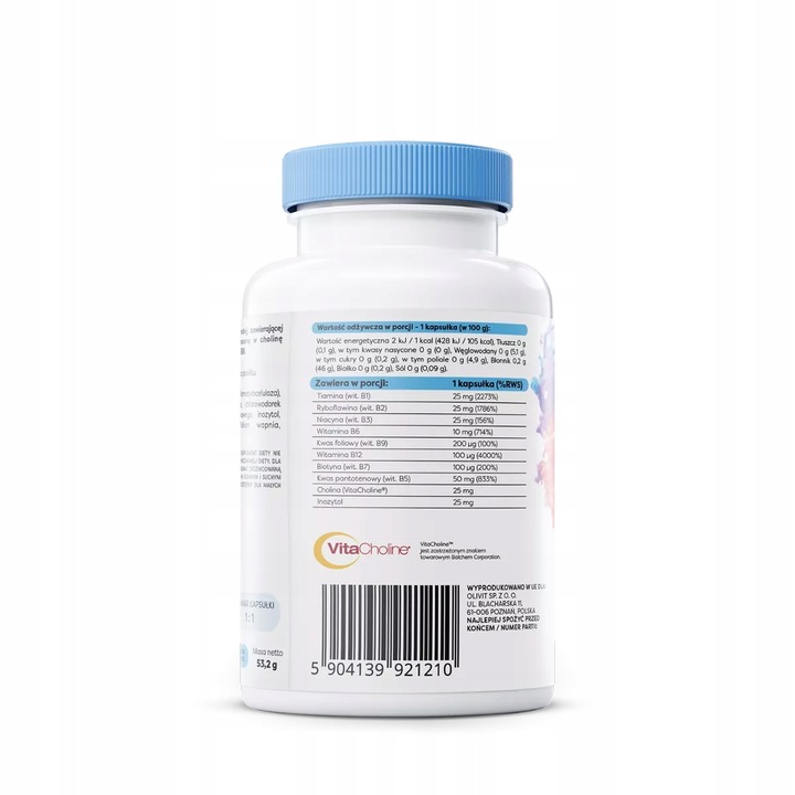 Osavi Wit B - Kompleks z Choliną i Inozytolem B1 B2 B3 B5 B6 B7 B9 B12 120k