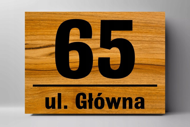 Tabliczka Tablica ADRESOWA ALUMINIOWA Numer domu DIBOND DUŻA