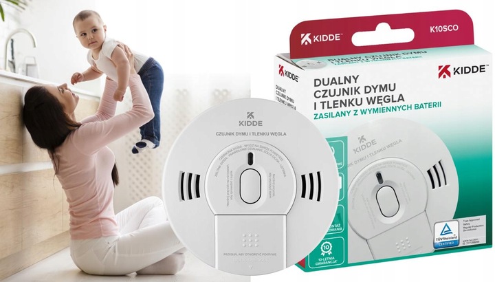 Czujnik czadu i dymu 2w1 Kidde K10SCO