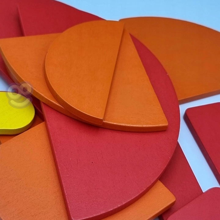 Drewniana Układanka Klocki GRA Karty Zadania EDU 40 Wzorów 50 Elementów