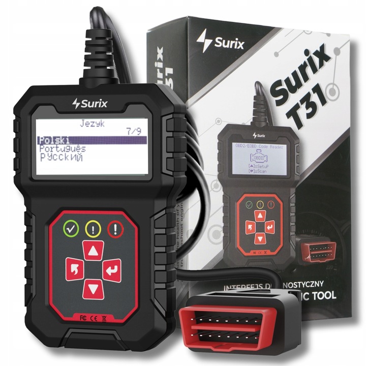 INTERFEJS DIAGNOSTYCZNY OBD2 TESTER POLSKIE MENU ULEPSZONY SKANER ELM327