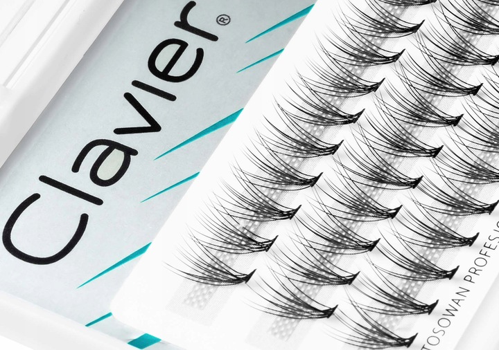 Kępki Rzęs CLAVIER BeShaped 8mm – skręt B