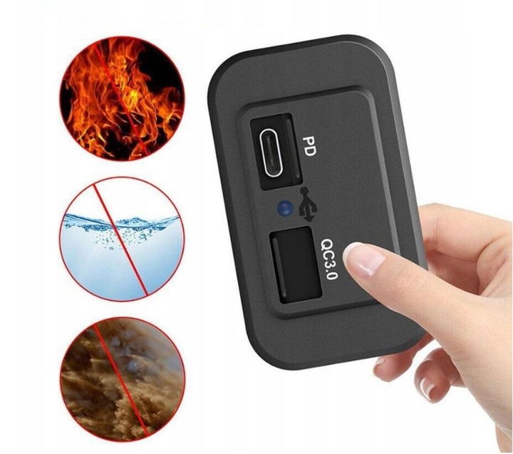 Ładowarka samochodowa , USB C - PD , USB A - QC - 2 x 3A, 12V / 24V - ODYS