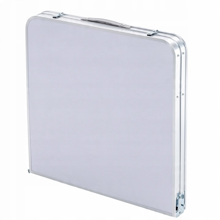 STOLIK STÓŁ TURYSTYCZNY SKŁADANY KEMPINGOWY Z 4 KRZESŁAMI BIAŁY ZESTAW