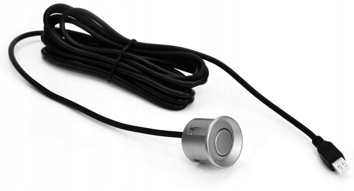 Zestaw Czujników Parkowania Cofania LED 8 Sensorów Srebrne Wyświetlacz LCD