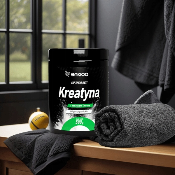KREATYNA Monohydrat z dodatkiem TAURYNY 500g + Shaker
